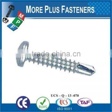 Made In Taiwan High Quality Stainless Steel Pan Head Phillips Recess Self Drilling Screw ZInc