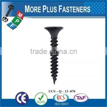 Made in Taiwan Carbon Steel Phillips Bugle Head Gray Phosphate Sharp Point Drywall Screw