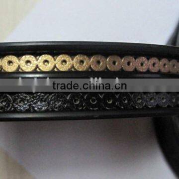 PU sequins roll for garments embroidery machine Leather sequin