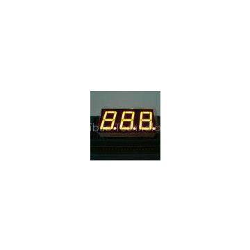 Triple Digit 7 Segment LED Display Yellow Color For Electric Oven / Microwave