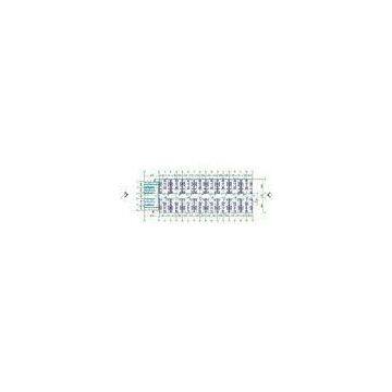 Wind Resistance White Blue Gray Flat Pack Mining Container Camp , Fast Installation