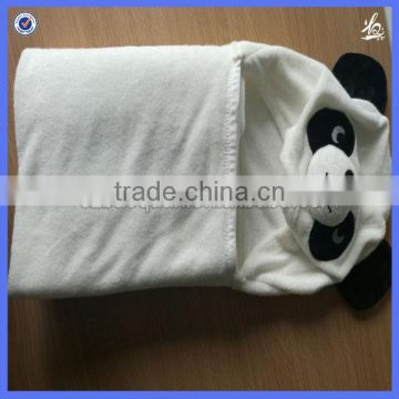 100% bamboo toddler hooded bath towels with panda design