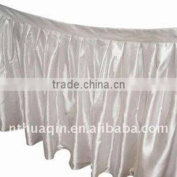 Satin table skirting table skirts cover table linen