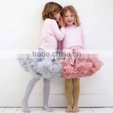 good quality factory directly sell gray color ,dusty rose color pettiskirts,girls puffy tutu skirts