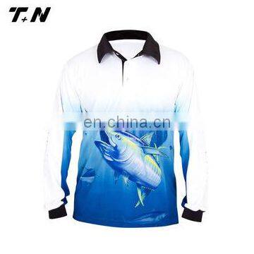 custom long sleeve polo fishing shirt
