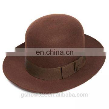 High crown bowler merino wool felt hat blank hat wholesale china