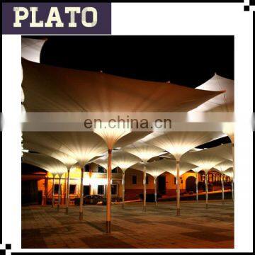 Oxford cloth Italy 3.5m event umbrellas, outdoor LED tulip umbrella for coffee shop