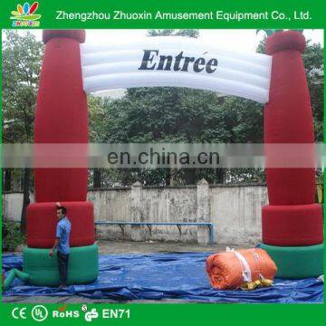 beautiful outdoor decorative inflatable garden arch with bench