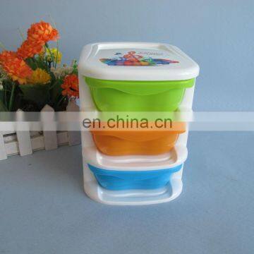 2014 new product plastic 3 layer storage drawer