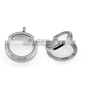 Fashion Glass Locket Stainless Steel Jewelry Initial Pendant photo-2