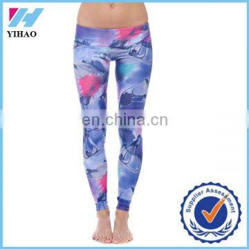 Trade assurance Yihao women Royal Nymph Legging wholesale custom make summer new design Yoga fitness printed legging