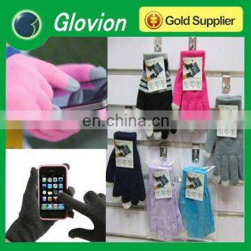 NEW touch screen gloves for Iphone colorful touch screen gloves wool touch screen gloves