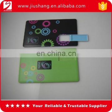 High quality 8GB plastic credit card usb flash with custom logo