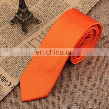 Designer Silk Logo Skinny Striped Woven Necktie