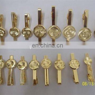 customize tie clip gold plating tie clip