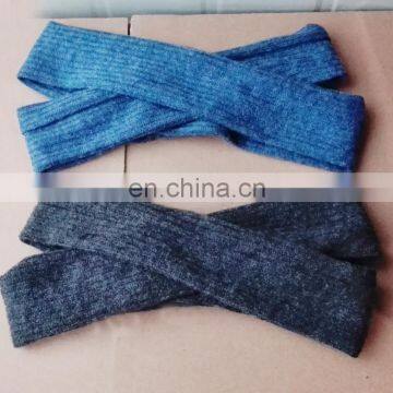 Pure Color Soft Cotton Hair Band Hair Accessories Elastic Knitted Cotton Headband Women photo-6