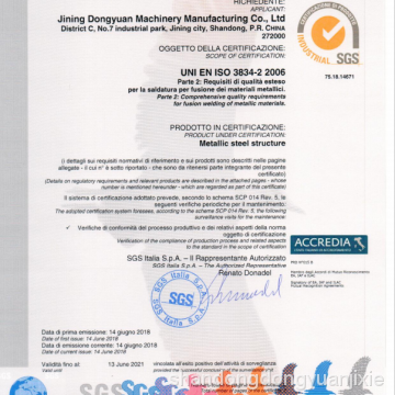 3848Welding certification