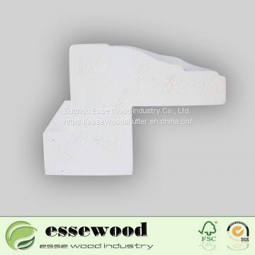 Primed Coating PVC Plantation Window Shutter Profiles Louvresc For Indoor Deco photo-2