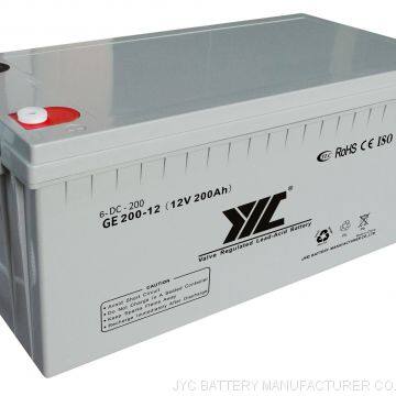 12v 200AH Deep Cycle Gel Lead Acid Solar VRLA AGM Rechargeable Batteriy For Solar Panel System