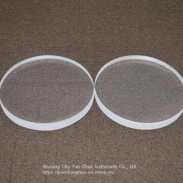 OD 100mm thickness 3mm clear quartz glass disc