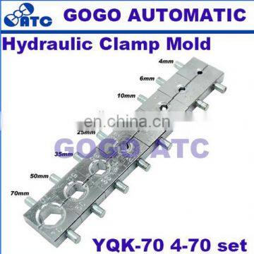 Hydraulic Clamp Mold YQK-70 Manual Hydraulic Electric Cable Wire Terminal Crimping Tool Die Set 4, 6, 10, 16, 25, 35, 50, 70mm2