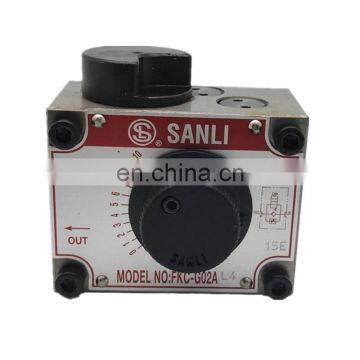 Trade assurance Taiwan SANLI adjustable speed hydraulic valve  FKC-G03A FKC-G03BL FKC-G03B FKC-G03AL FKC-G03-2-01-NO