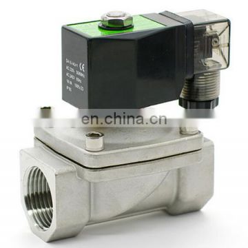 GOGO 2 way SS304 large water solenoid valve normally close Port 1 1/2" 110V AC Orifice 40mm SPU-40 zero pressure start plug type