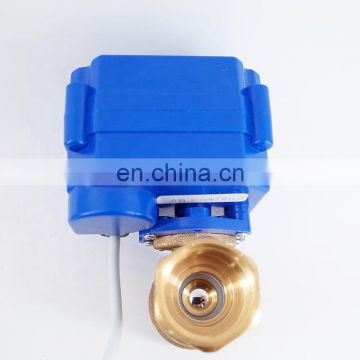 1/2" DN15 9V-24V DC Brass Motorized Ball Valve,2 way Electrical Ball Valve mini CR-03/CR-04 Wires water automatic valve