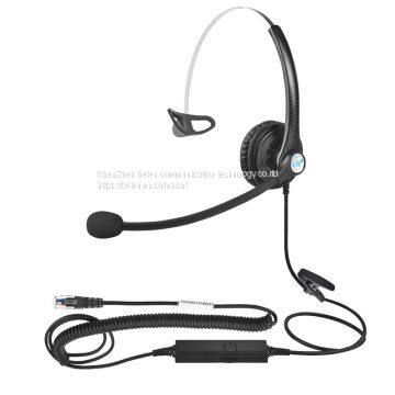 China Beien A16 RJ telephone call center headset noise-cancelling headset customer service