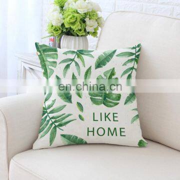 I@home Pastoral Style Digital Printing Office Lumbar Back Support Pillow Cushion Cover