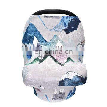 Classic Design Stretchy Car Seat Cover Baby Carseat Canopy Privacy Breastfeeding Cover Shopping Cart Cover photo-2