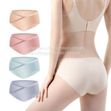 Pregnant women's underwear, low waist, early, middle and late pregnancy, general cotton crotch, antibacterial plus size shorts, inner wear women