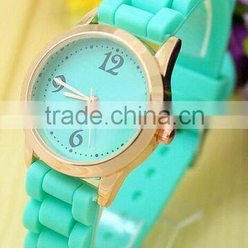 Children silicone jelly candy color Watch