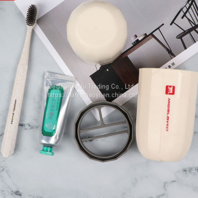 Mini Travel Wash Cup Household Wash Set Cup With Toothbrush Set Outdoor Business Trip Storage Box Toothbrush photo-2