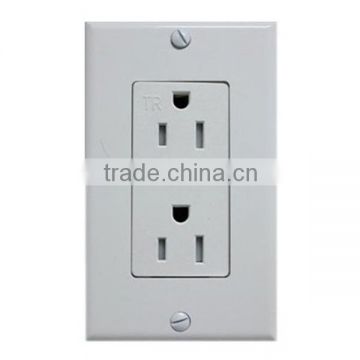 Duplex Decora receptacle , 15A 125V , Tamper Resistant , UL&CUL