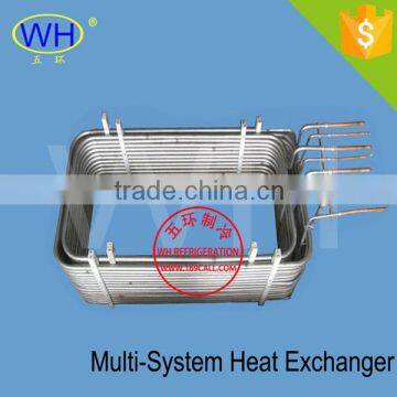 Titanium Tube Refrigerant Condenser Evaporator Heat Exchanger