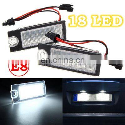 2Pcs Car 18 LED License Plate Light White Number Plate Lamp For Volvo S80 1999-2006 V70 XC70 S60 XC90 Accessories