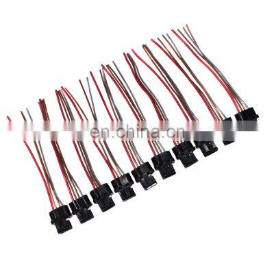 Free Shipping!Set 10pcs Connector plug harness pigtail wire for Chevy Alternator 4-way PT1929