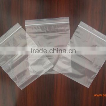 transparent self seal zipper bag