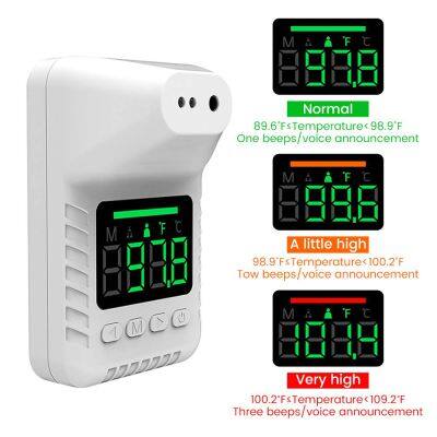 2022 Wholesale Industrial Wall Mounted no Touch Automatic Digital Temperature Measuring Body Forehead Thermometer photo-4