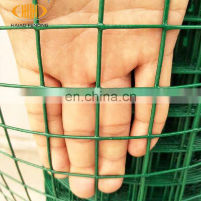 Cheap 1x18m, 3x3, 2.0mm pvc coated europe welded wire mesh roll ready to ship