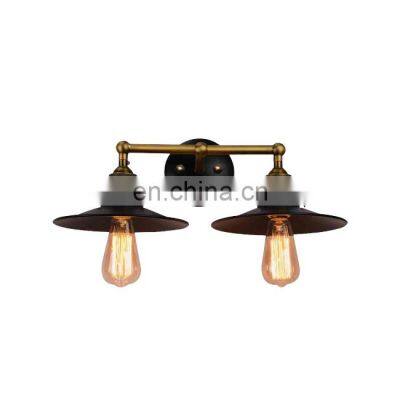 High Quality Industrial Simple Retro Double Heads Wall Sconce Light