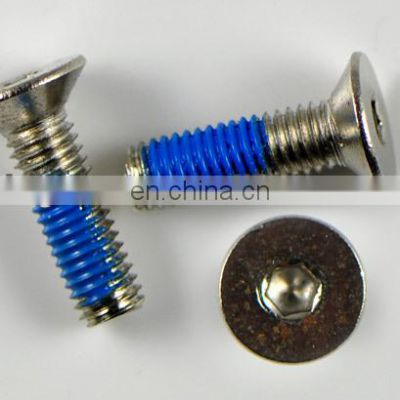 thread with anti-loosen blue glue screw