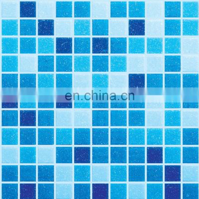 Foshan swimming pool 20x20 showroom glass mosaic H420034