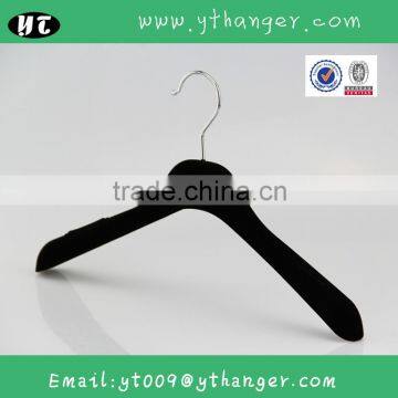 HA6943 Flocked Cover Coat Hanger Velvet Plastic Clothes Hanger Supplier's Choice photo-2