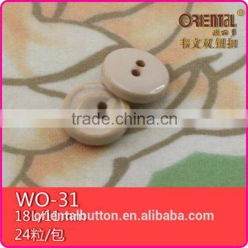 11mm Natural Raw Wood Button for Shirts photo-2