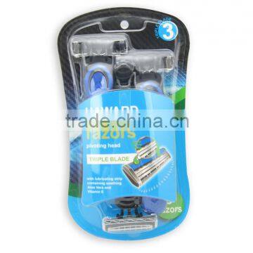 For men triple bade disposable razor