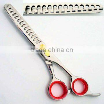 CNC Hair Thinning Scissors Fixed Finger Rest 6.5"