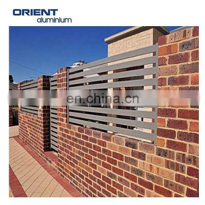 Aluminium Horizontal Slat Fencing Infill Panels