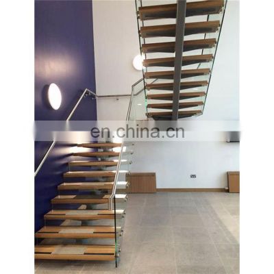 Fabricated Electric Centre Spine LED Stair Decorate Iron Staircase